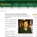 Of body and mind and deep meditation _ Media Relations